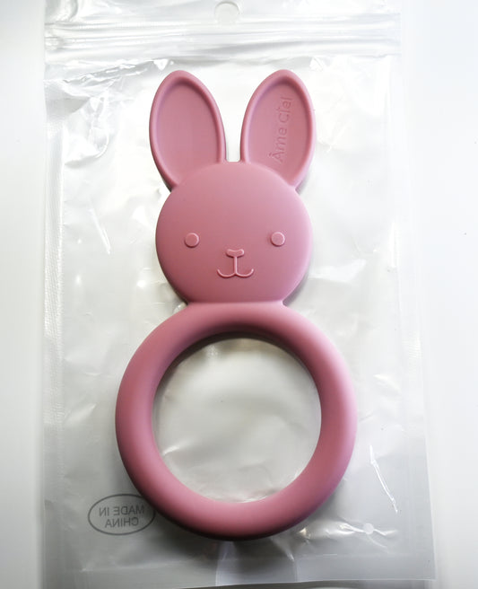 Moredores para Bebes Ameciel Premium Conejo Rosa con certificación FDA/ EN 71 Compatibles con niños con Autismo y/o Neurodivergentes.